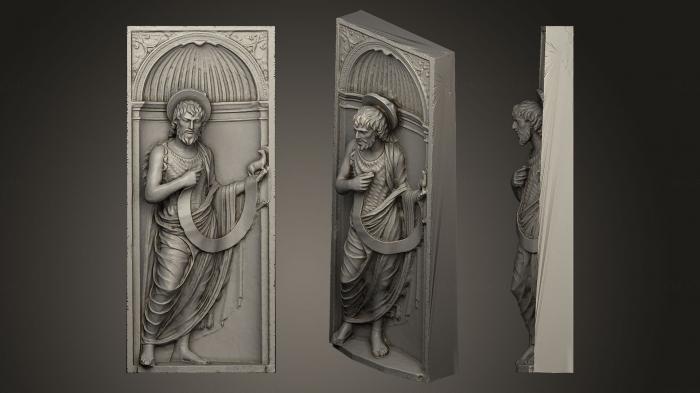 High reliefs and bas-reliefs, historical and religious (GRLFH_0374) 3D model for CNC machine